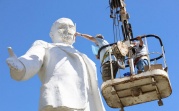 Ленин «потерял лицо»: в Новомосковске реставрируют испорченный памятник