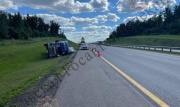 В Богородицке водитель грузовика уснул за рулем и потерял управление